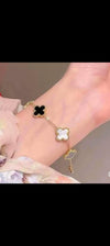 Four-leaf clover bracelet