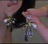 ribbon bow earrings