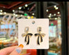 ribbon bow earrings