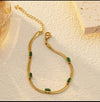 Emerald serpentine bracelet