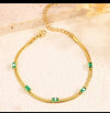 Emerald serpentine bracelet