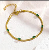 Emerald serpentine bracelet