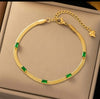 Emerald serpentine bracelet
