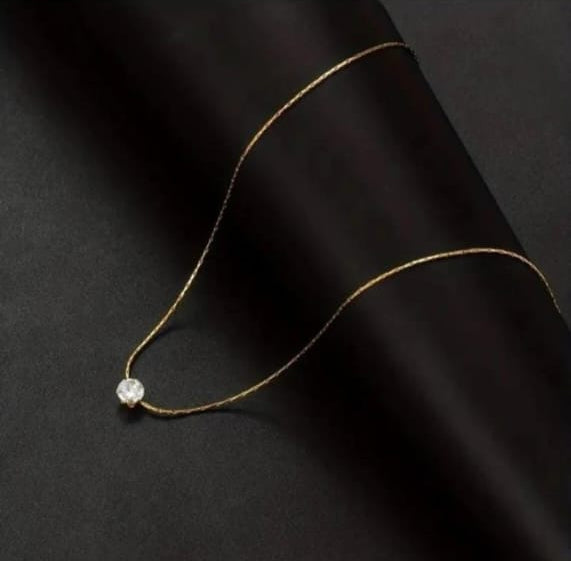 solitaire pendant necklace