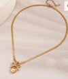 Bow Heart Necklace