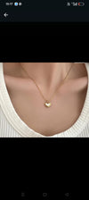 White Shell Heart Necklace
