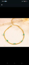 Emerald serpentine bracelet