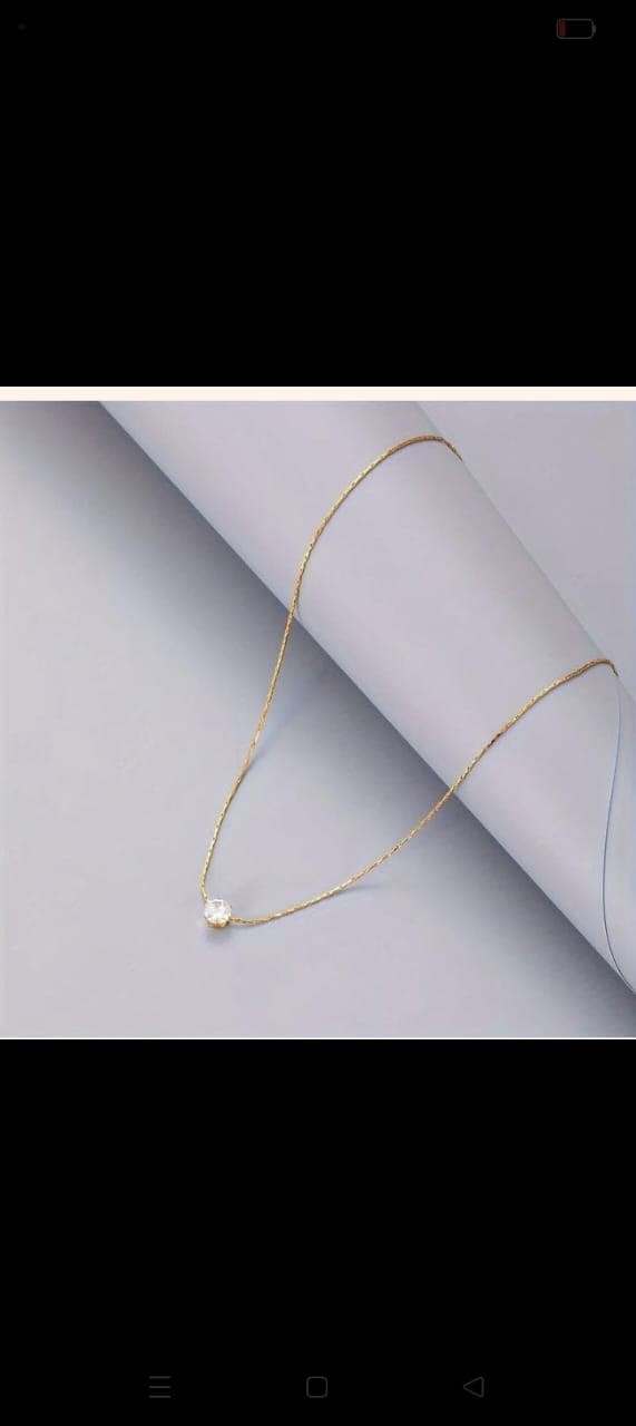 solitaire pendant necklace