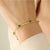 Emerald serpentine bracelet