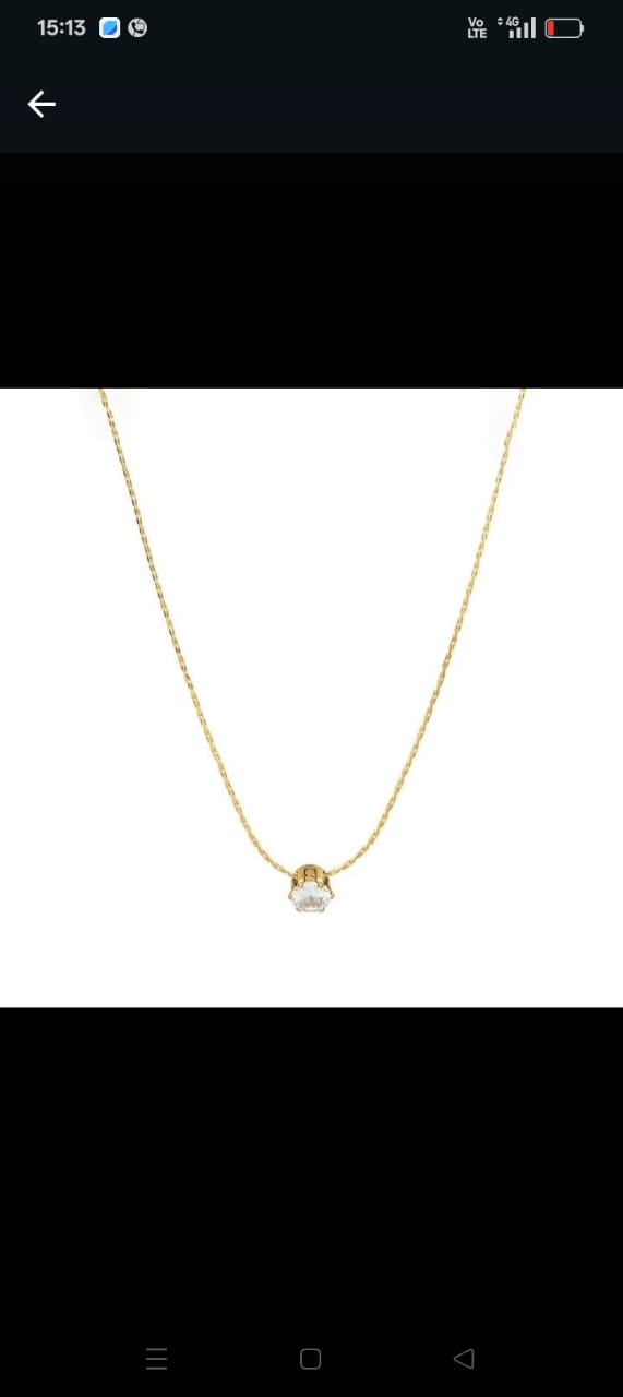 solitaire pendant necklace
