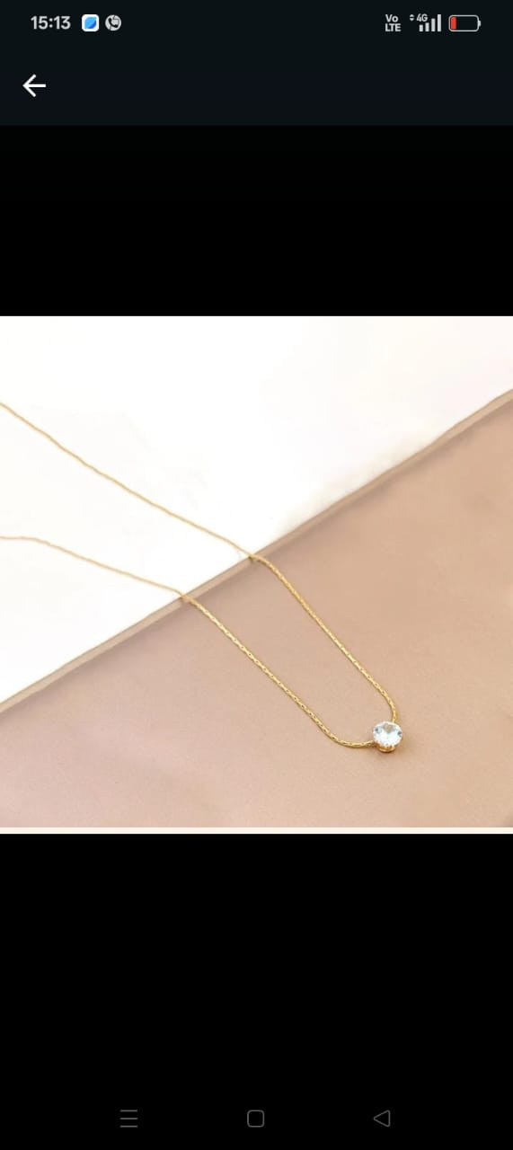 solitaire pendant necklace