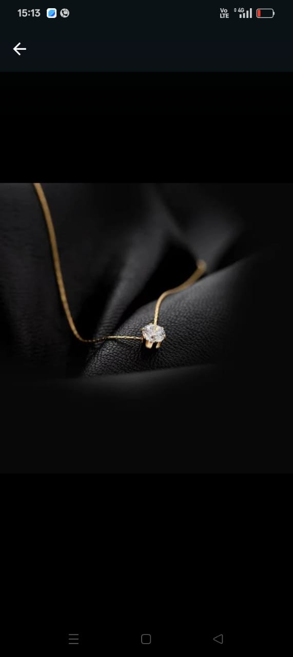 solitaire pendant necklace