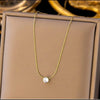 solitaire pendant necklace